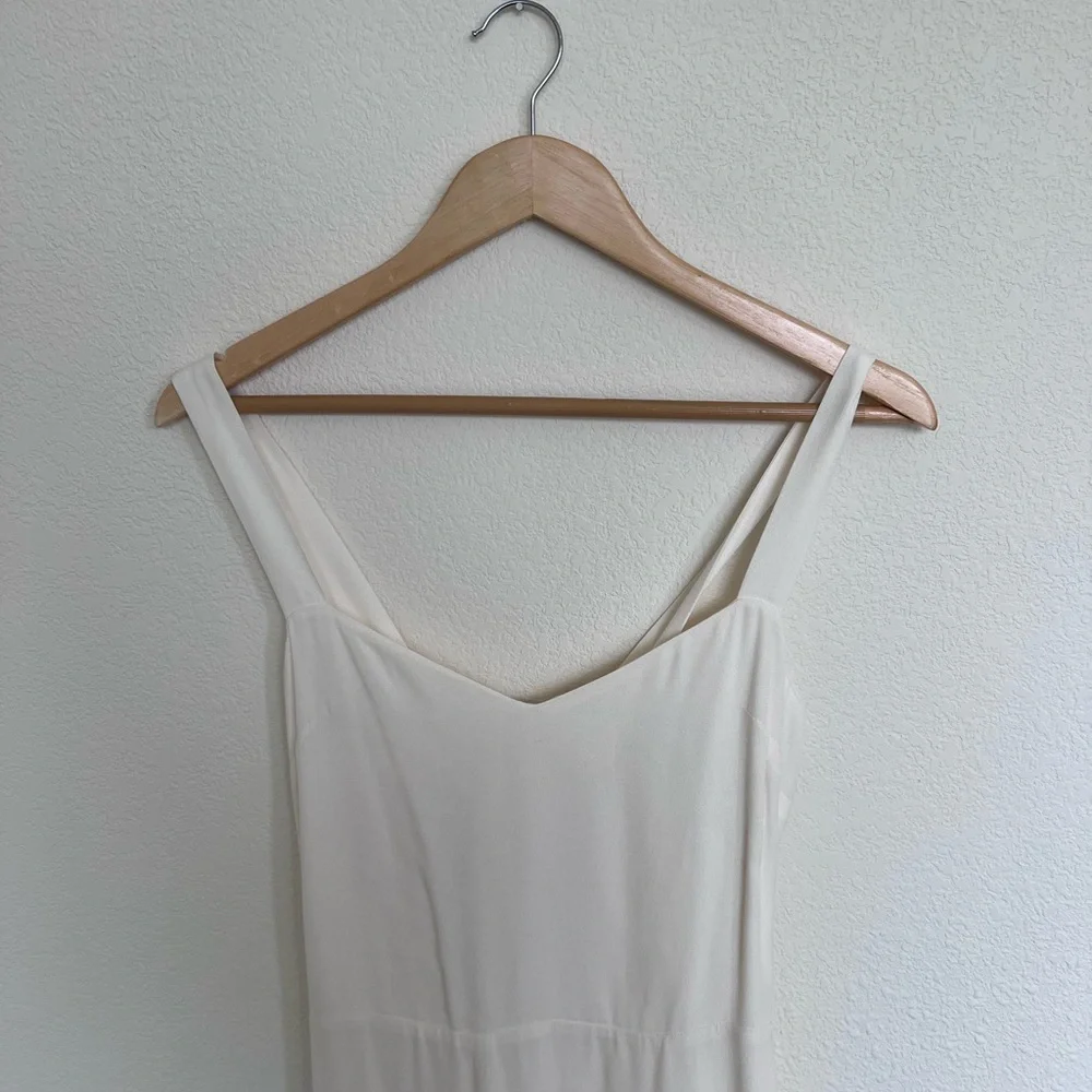 Reformation Ivory Fringe Midi Dress - Picture 7 of 10